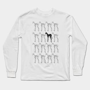 Skeleton Unicorn Pattern Long Sleeve T-Shirt